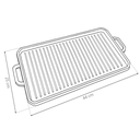 PLANCHA RAYADA RECTANGULAR ENLOZADA LOZAFER