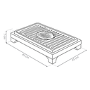PLANCHA TERMICA PULPERIA 1810 RECTANGULAR - 43X25CM