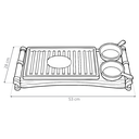 PLANCHA TERMICA PULPERIA 1810 RECTANGULAR CON 2 DIPS - 53X28CM