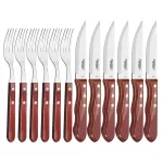 SET CUBIERTOS POLYWOOD JUMBO 12 PZAS
