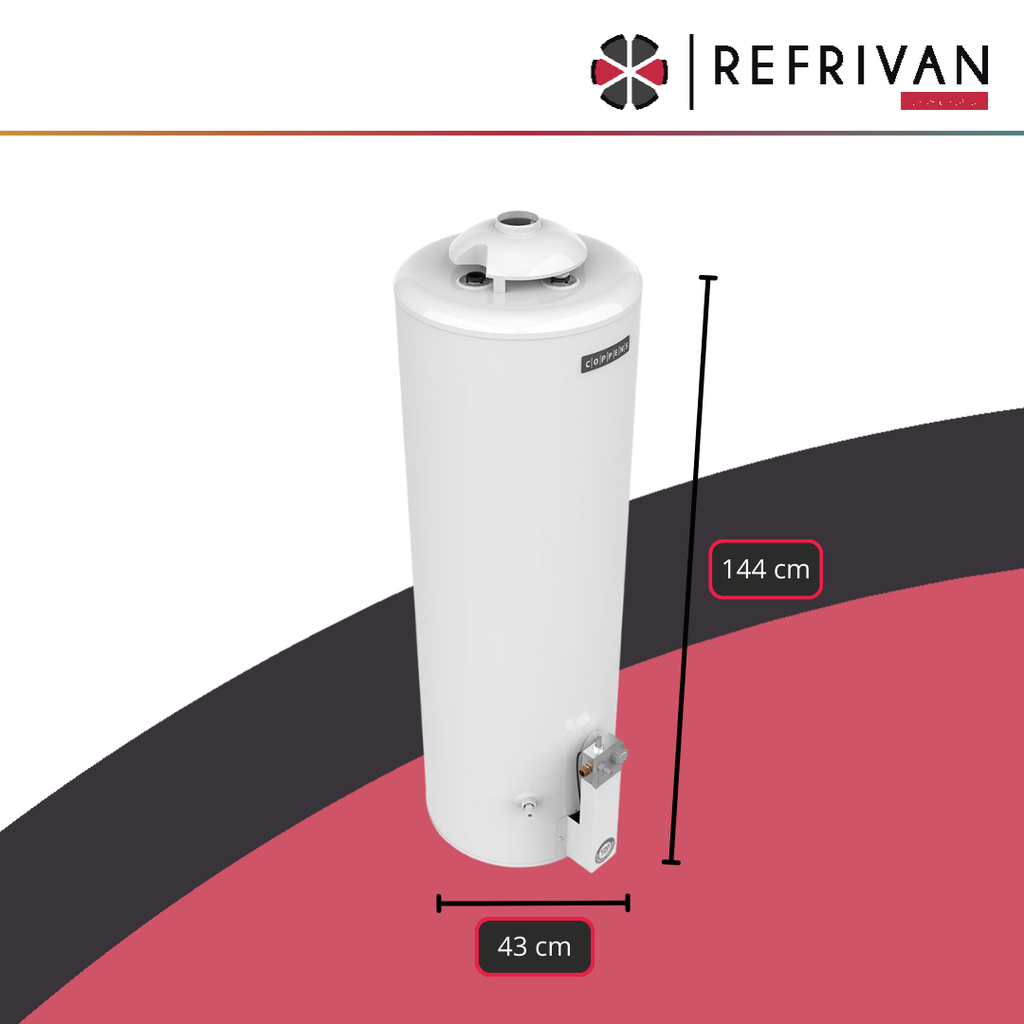 TERMOTANQUE MULTIGAS 120LTS REC.SIMULTANEA