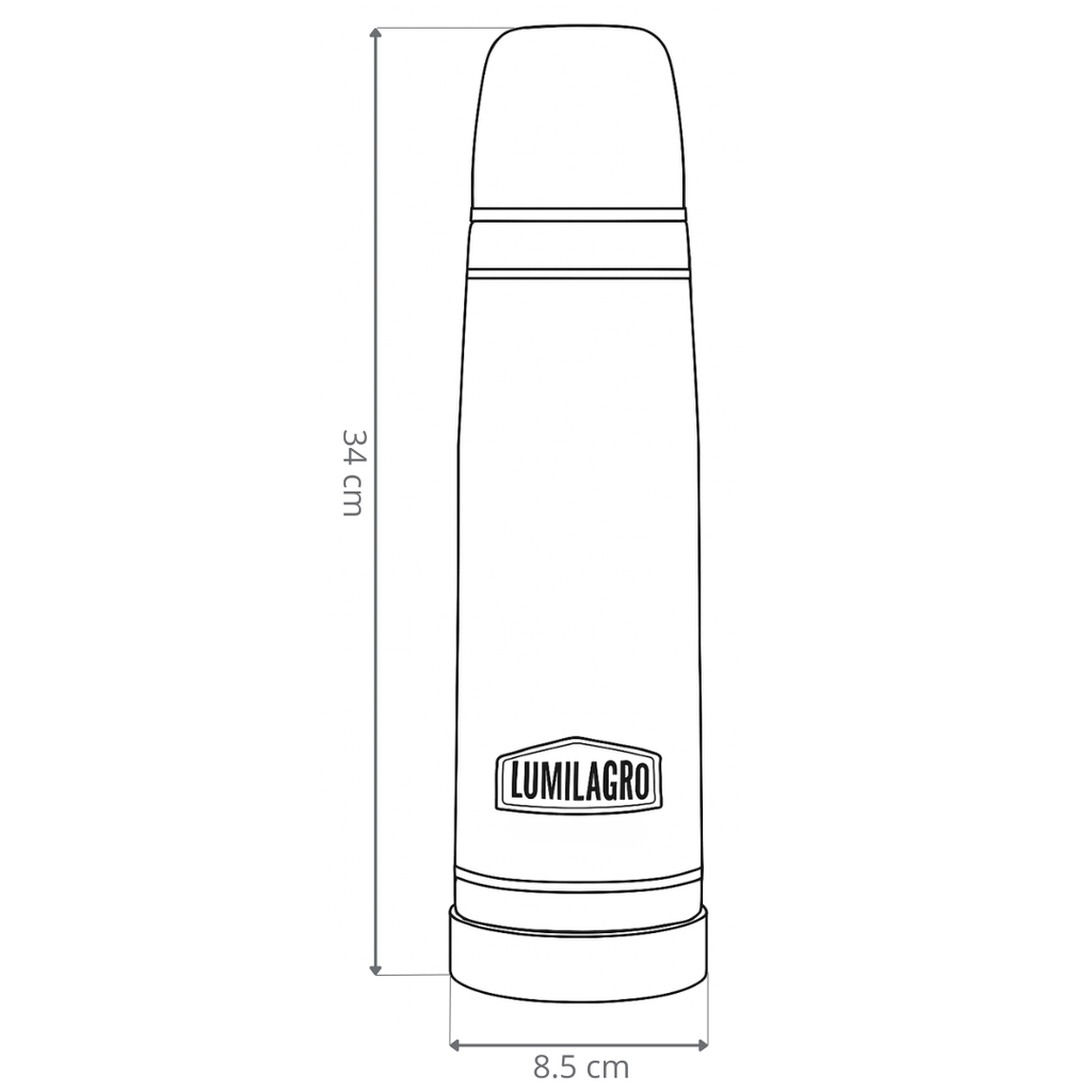 TERMO LUMINOX LUMILAGRO - 1LT - GRIS