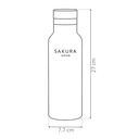 BOTELLA TERMICA SAKURA 750ML - NEGRO MATE