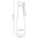 BOTELLA TERMICA SAKURA WAVY - 750ML - NEGRO