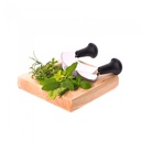 CUCHILLA MEDIALUNA HOME CONCEPT DE ACERO INOX 17CM
