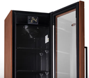 INELRO HELADERA EXHIBIDORA MT 11 NORDICA BLACK  REVESTIMIENTO EXTERIOR EN MADERA. INTERIOR EN CHAPA COLOR NEGRO.2050X574X570
