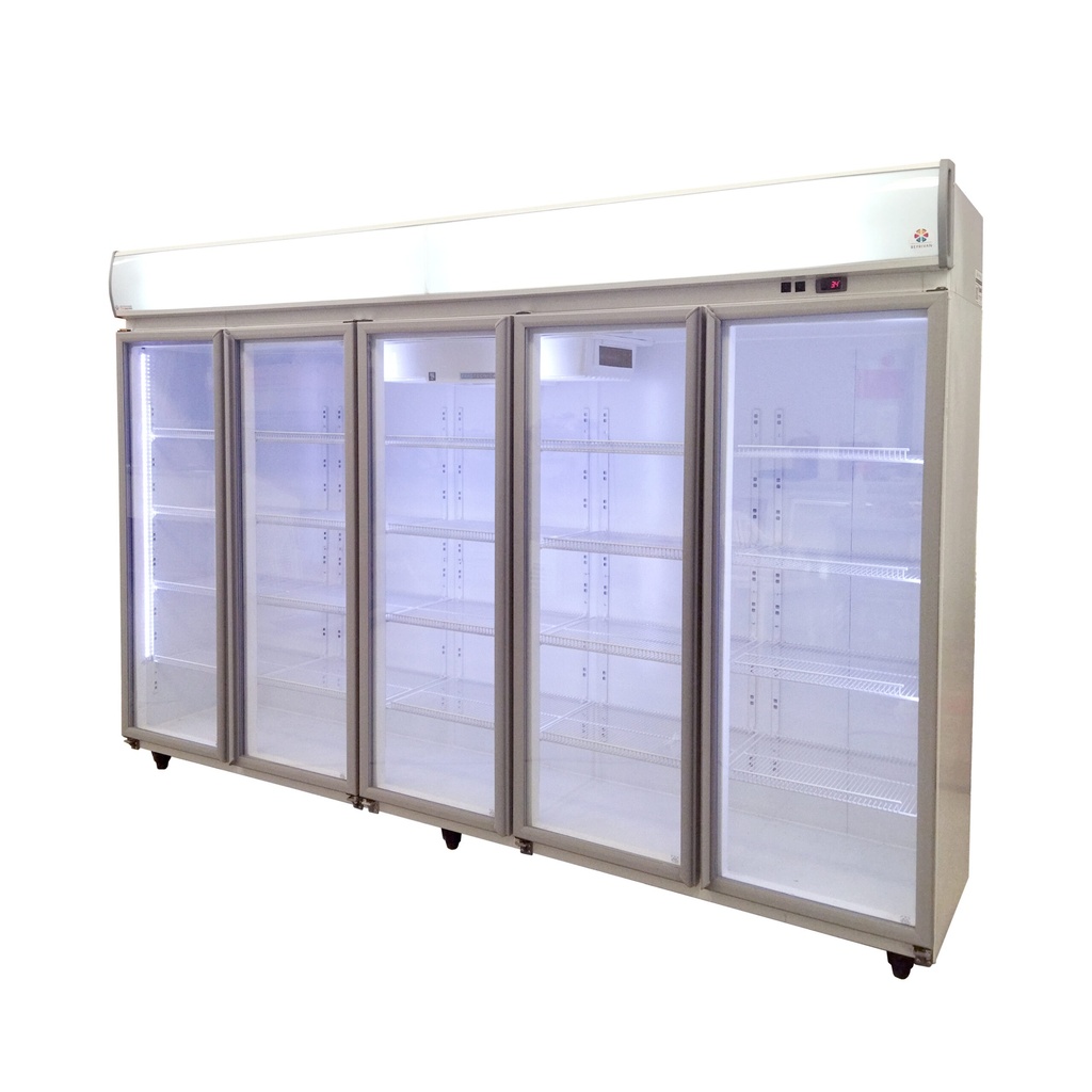 HELADERA EXHIBIDORA VERTICAL 5 PUERTAS - (1HP) CON COMBISTATO
