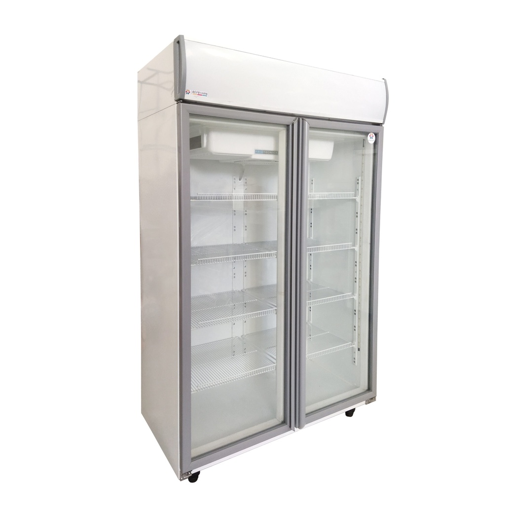 HELADERA EXHIBIDORA VERTICAL 2 PUERTAS - (1/2HP)
