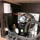 HELADERA MOSTRADOR CIEGO/ BAJO MESADA 2.00M - ACERO INOXIDABLE - (2 PUERTAS+CUBRE) (1/2HP)