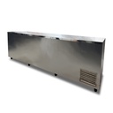 HELADERA MOSTRADOR CIEGO CERVEZA 6 BARRILES CERVEZA 2.00MX1MX1.10M C/COMBISTATO - ACERO INOXIDABLE - (2 PUERTAS+CUBRE) (1/2HP)