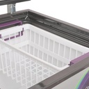 INELRO FREEZER INVERTER TAPA CIEGA FIH 130 P+ 900X595X720 GRIS PLATA