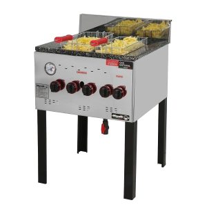 FREIDORA STANDARD F35 (35L) - 2 CANASTO - EXTERIOR ACERO - QUEMADORES INDIVIDUALES