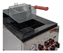 FREIDORA STANDARD F15 (15L) - 1 CANASTO - EXTERIOR ACERO - QUEMADORES INDIVIDUALES