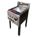 FREIDORA POTENCIADA F15 (15L) - 1 CANASTO - VALVULA DE SEGURIDAD - VALVULA DE ALTA RECUPERACION - EXTERIOR ACERO - QUEMADORES INDIVIDUALES