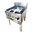 FREIDORA POTENCIADA F35 (35L) - 2 CANASTOS - VALVULA DE SEGURIDAD - VALVULA DE ALTA RECUPERACION - EXTERIOR ACERO - QUEMADORES INDIVIDUALES