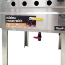 FREIDORA POTENCIADA F35 (35L) - 2 CANASTOS - VALVULA DE SEGURIDAD - VALVULA DE ALTA RECUPERACION - EXTERIOR ACERO - QUEMADORES INDIVIDUALES