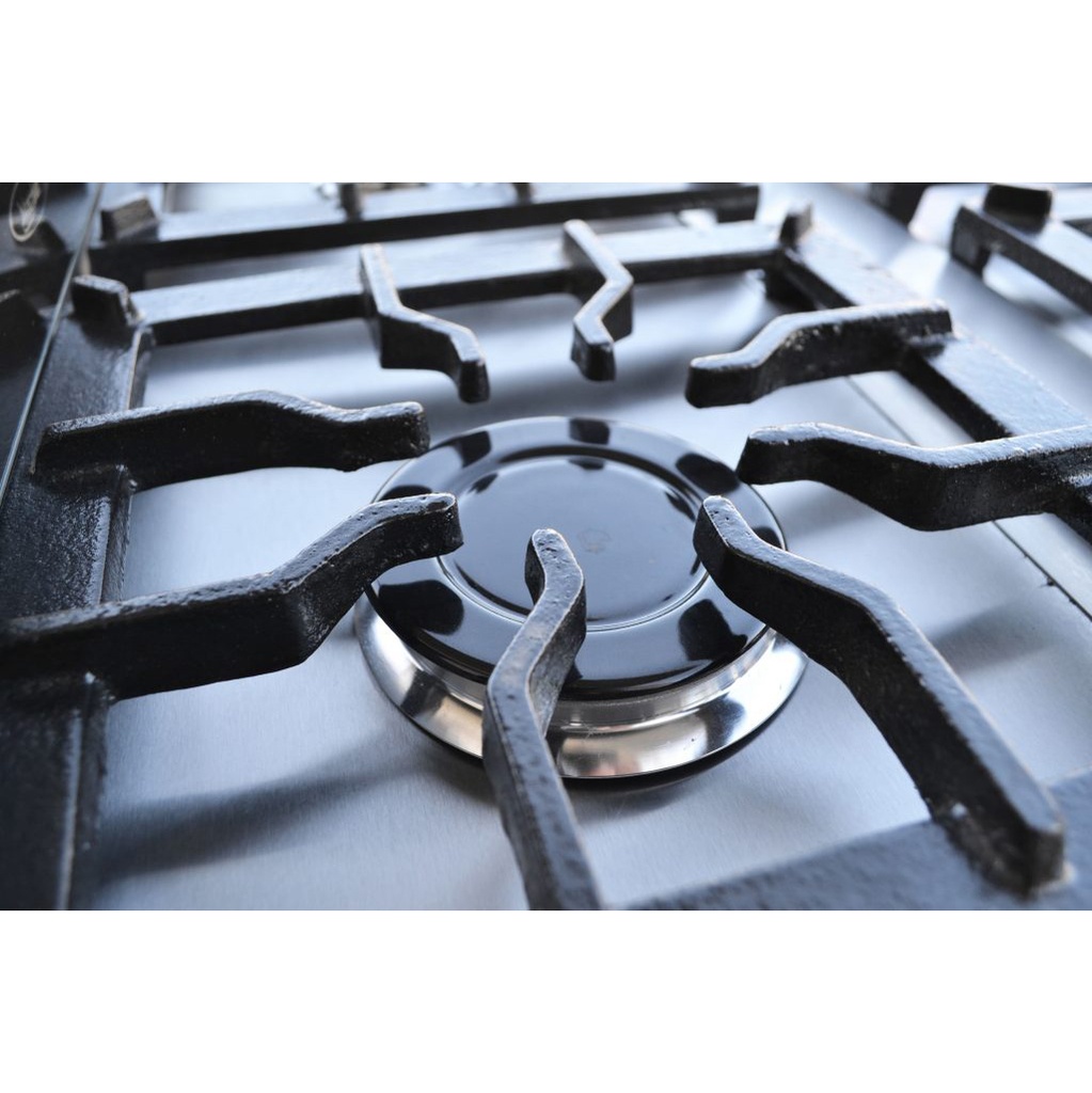 MARALDI COCINA 60 4 PTA ACERO INOX, ,HORNO ACERO INOX C/ LADRILLO REFRACT