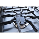 MARALDI COCINA 60 4 PTA ACERO INOX, ,HORNO ACERO INOX C/ LADRILLO REFRACT