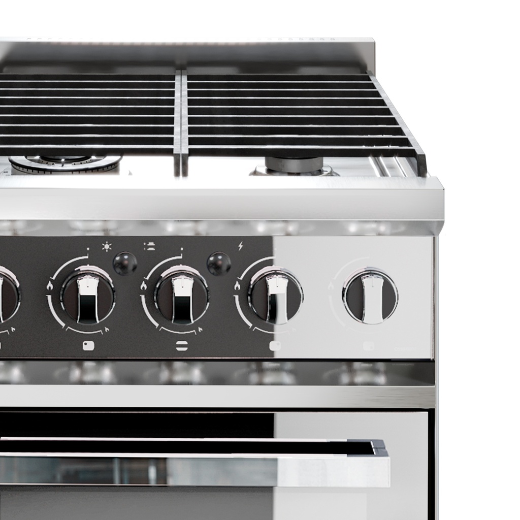COCINA ZAFIRA 550 - PUERTA VIDRIO ESPEJADO -  ENCENDIDO ELECTRONICO