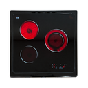 COCINA ELECTRICA 8637E NEGRA ANAFE VITRO 10 NIVELES HORNO A CONVECCION