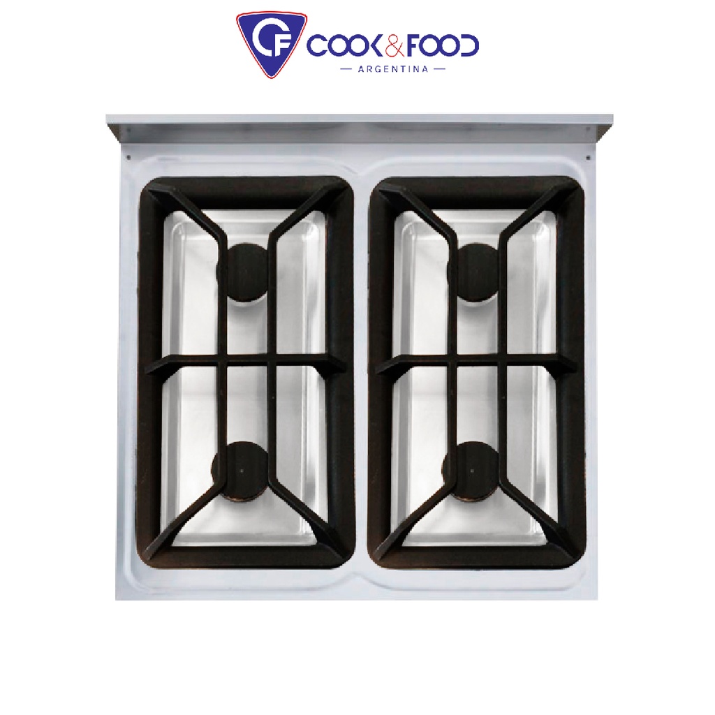 COCINA 60CM - PUERTA CIEGA - REJA FUNDICION ENLOZADA CORBELLI
