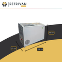 FAM FREEZER  VIDRIO CURVO PI 355 LT