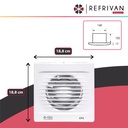 EXTRACTOR CP6" (PLASTICO) ABS