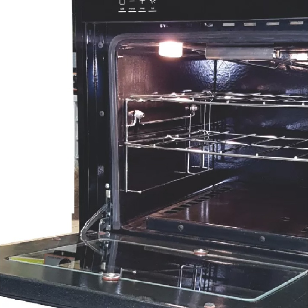 HORNO CRISTAL DE EMPOTRAR 600 - PUERTA VISOR - COMANDO DIGITAL - TIMER - LUZ - ENCENDIDO ELECTRONICO - TERMOSTATO