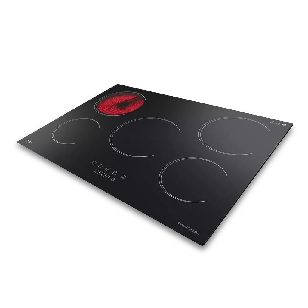 ANAFE VITROCERAMICO V - NEGRO 5 ZONAS DE COCCION TST