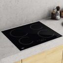 ANAFE VITROCERAMICO IV - NEGRO 4 ZONAS DE COCCION TST