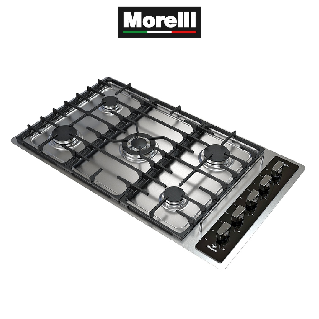 ANAFE PREGO 5 HORNALLAS - REJAS VITRIFICADAS - FRENTE VIDRIO - ENCENDIDO ELECTRONICO - QUEMADORES ALUMINIO - TRIPLE CORONA - VALVULA DE SEGURIDAD