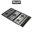 ANAFE PREGO 5 HORNALLAS - REJAS VITRIFICADAS - FRENTE VIDRIO - ENCENDIDO ELECTRONICO - QUEMADORES ALUMINIO - TRIPLE CORONA - VALVULA DE SEGURIDAD