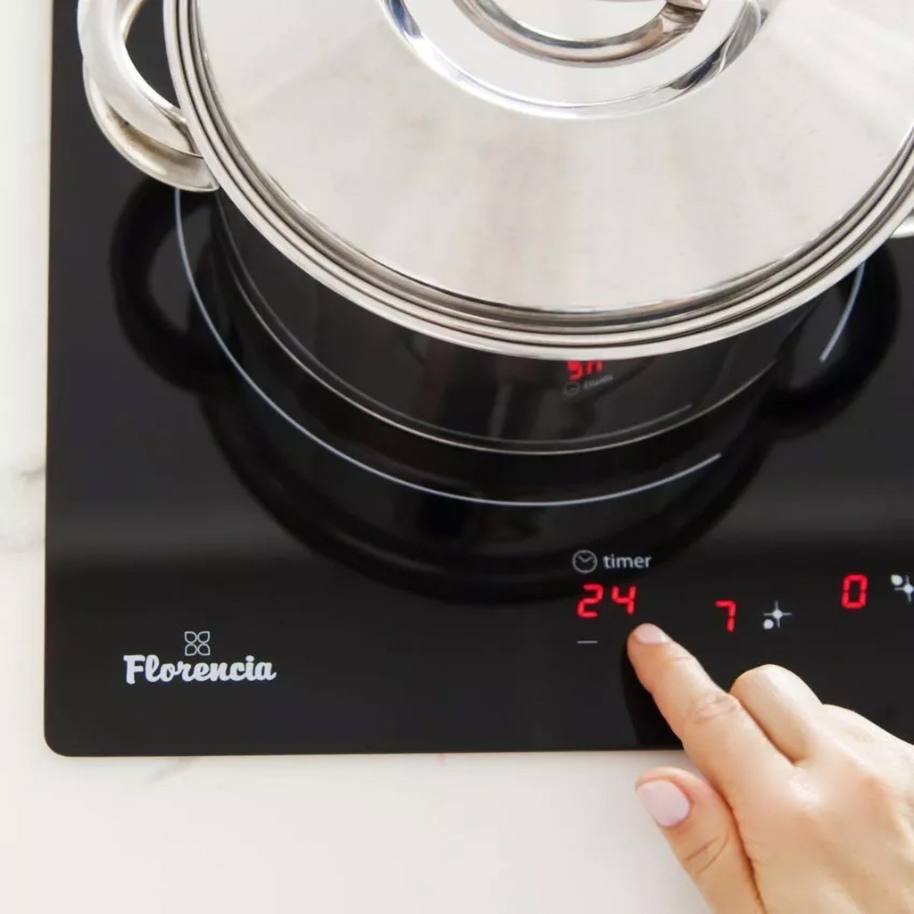 ANAFE ELECTRICO 6889G 2 ZONAS INDUCCION MAGNETICA ENCENDIDO DIGITAL TOUCH 10 NIVELES DE COCCION