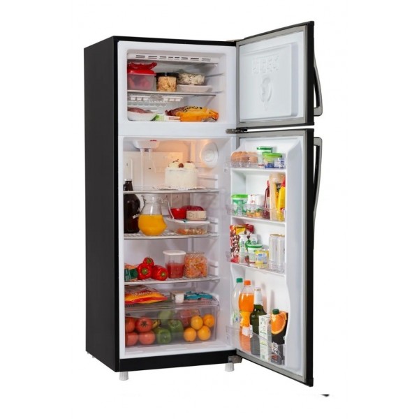 HELADERA 2 FRIOS 2 PUERTAS 1630 164X66X68.2 322LT NEGRA EFIC ENERG A+