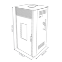 CALEFACTOR ECOTRONK A PELLET - ARGENTUM BRONCE