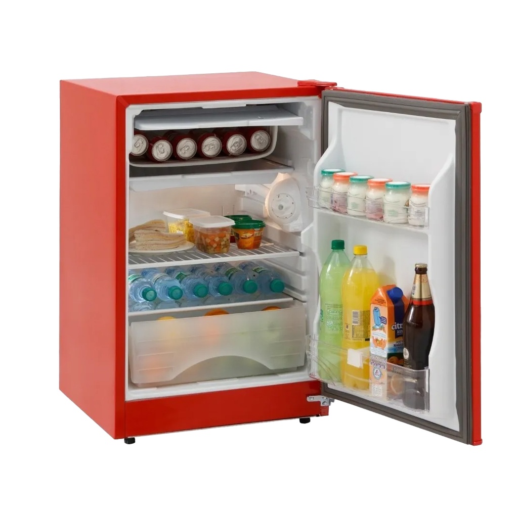 HELADERA 1 FRIO 1 PUERTA 1040 0.85X0.55X.062 125LTS ROJA EFIC ENERG A