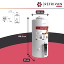 TERMOTANQUE MULTIGAS 80LTS REC.SIMULTANEA