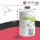 TERMOTANQUE ELECTRICO ECO BIANCO 65LTS