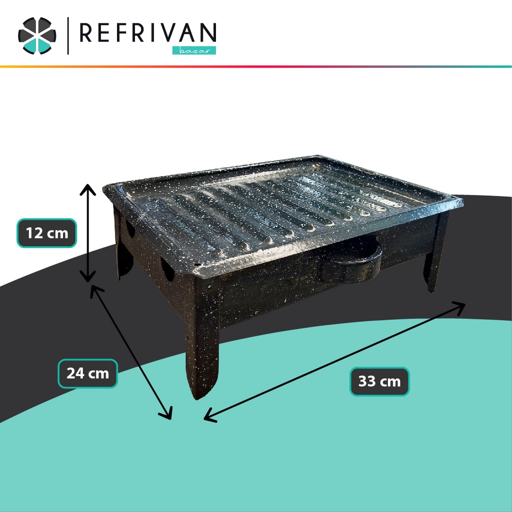 BRASERO DE MESA ENLOZADO REFORZADO