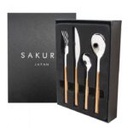 SET DE CUBIERTOS SAKURA BLACK 24 PIEZAS COLOR