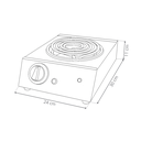 ANAFE ANION SIMPLE ELECTRICO - CON LLAVE MAXIMO/MINIMO