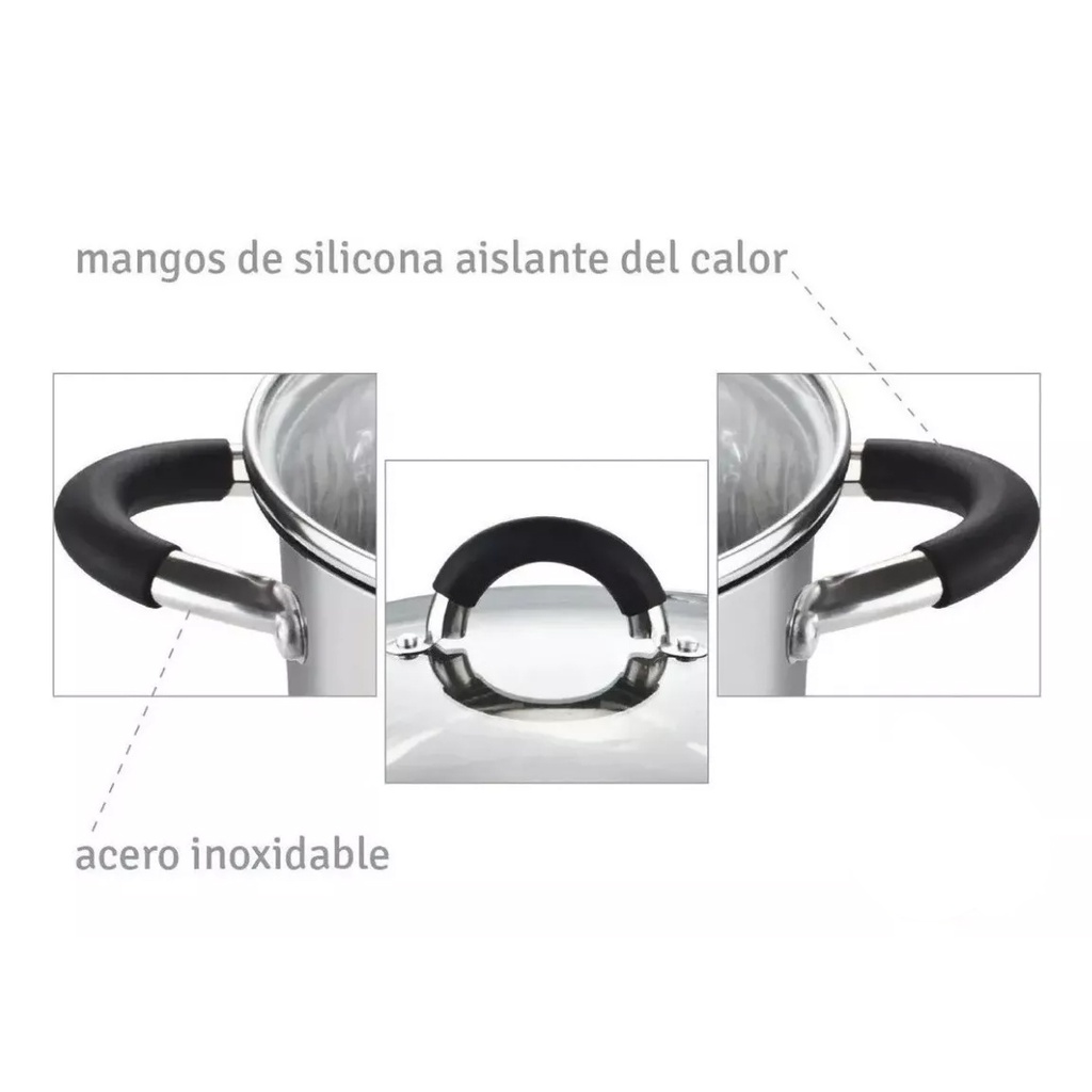 BATERIA HUDSON ACERO 6 PZ BLACK