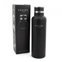 BOTELLA TERMICA SAKURA ACERO INOXIDABLE 750 ML NEGRA MATE COLOR