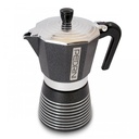 CAFETERA MOKA PEDRINI INFINITY 6 TZ ROCK NEGRA COLOR