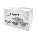 BATERIA CAROL ANTIADHERENTE GRIS