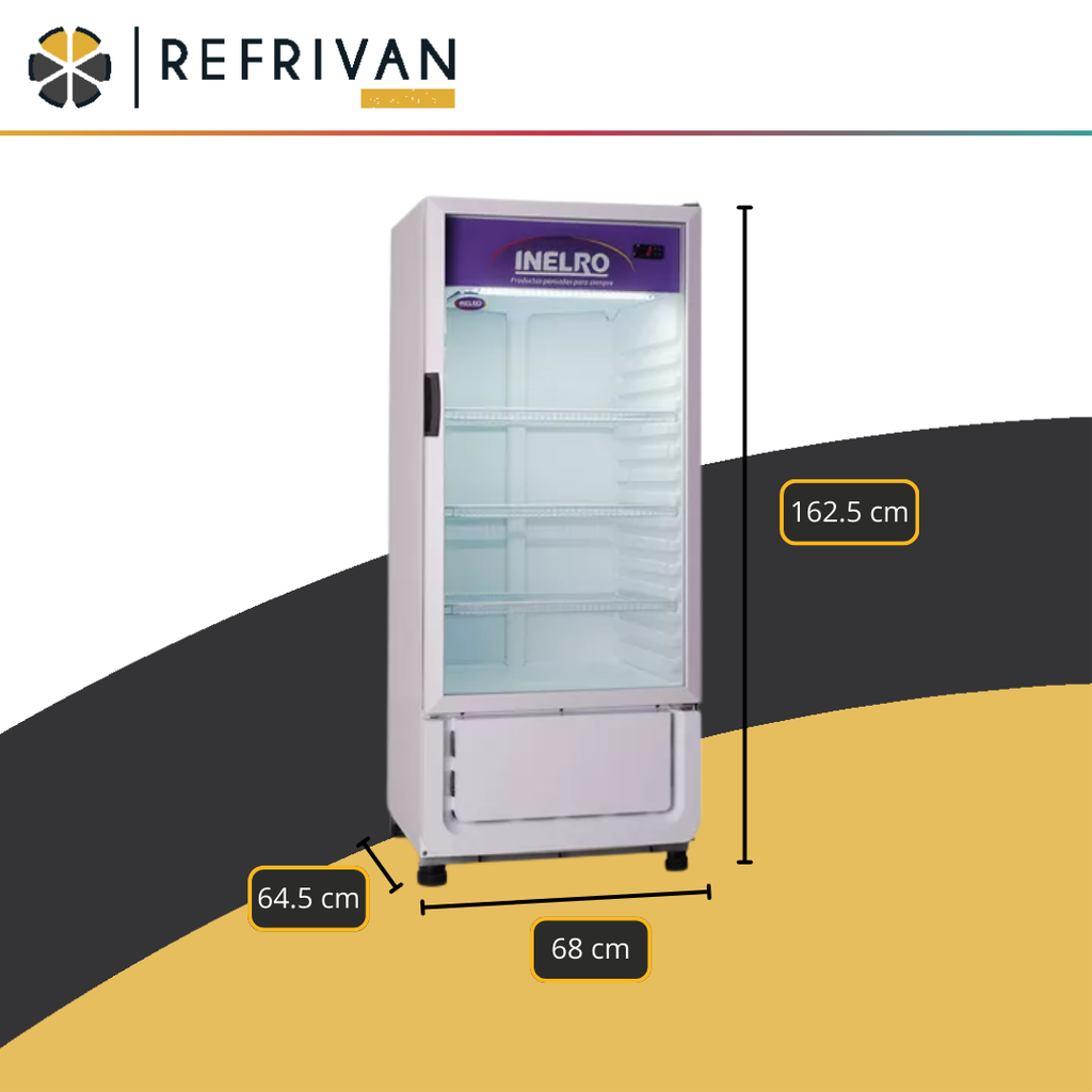 HELADERA EXHIBIDORA INELRO MT12 S/CENEFA 310LTS