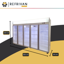 HELADERA EXHIBIDORA VERTICAL REFRIVAN 5 PUERTAS