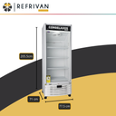 FREEZER VERTICAL EXHIBIDOR INELRO 19 - 560LTS