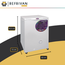 FREEZER INVERTER INELRO - FIH 130 A+ TAPA CIEGA - BLANCO