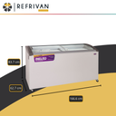 FREEZER INELRO FH - 550LTS - VIDRIO CURVO